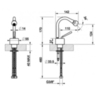 Gessi Goccia 33607#299 Смеситель для биде на 1 отверстие, цвет: черный