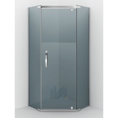 Душевое ограждение IVA E2PS100T 1000*1000*2000 (без поддона) тонированое стекло