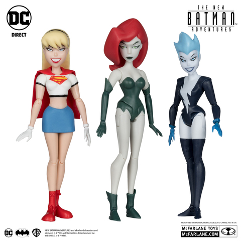 Коллекционная фигурка McFarlane Toys DC: Poison Ivy, Live Wire & Supergirl (The New Batman Adventures) (БАМП!)