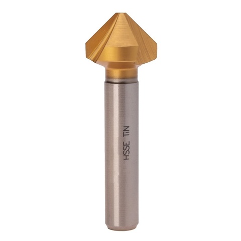Зенковка ц/х 90° 10,4мм HSSE-Co5 TiN 3z L54мм d6мм M5(BF) H-Tools 795104EHT