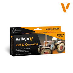 Набор красок Vallejo Model Color: Rust & Corrosion - обновленная формула 2024