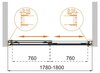 Cezares Tandem-Soft TANDEM-SOFT-VF-2-200/145-C-CR-IV Шторка на ванну, цвет: хром