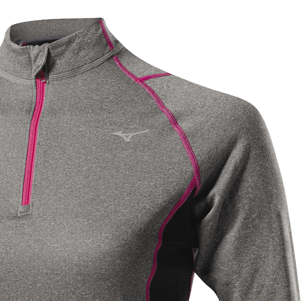 Mizuno WooL H/Z  Термобелье рубашка на молнии женская - 2