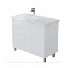 Aquanet 365909 Тумба с раковиной Nova Lite 2.0 100 L напольная цв. белый глянец (365909)