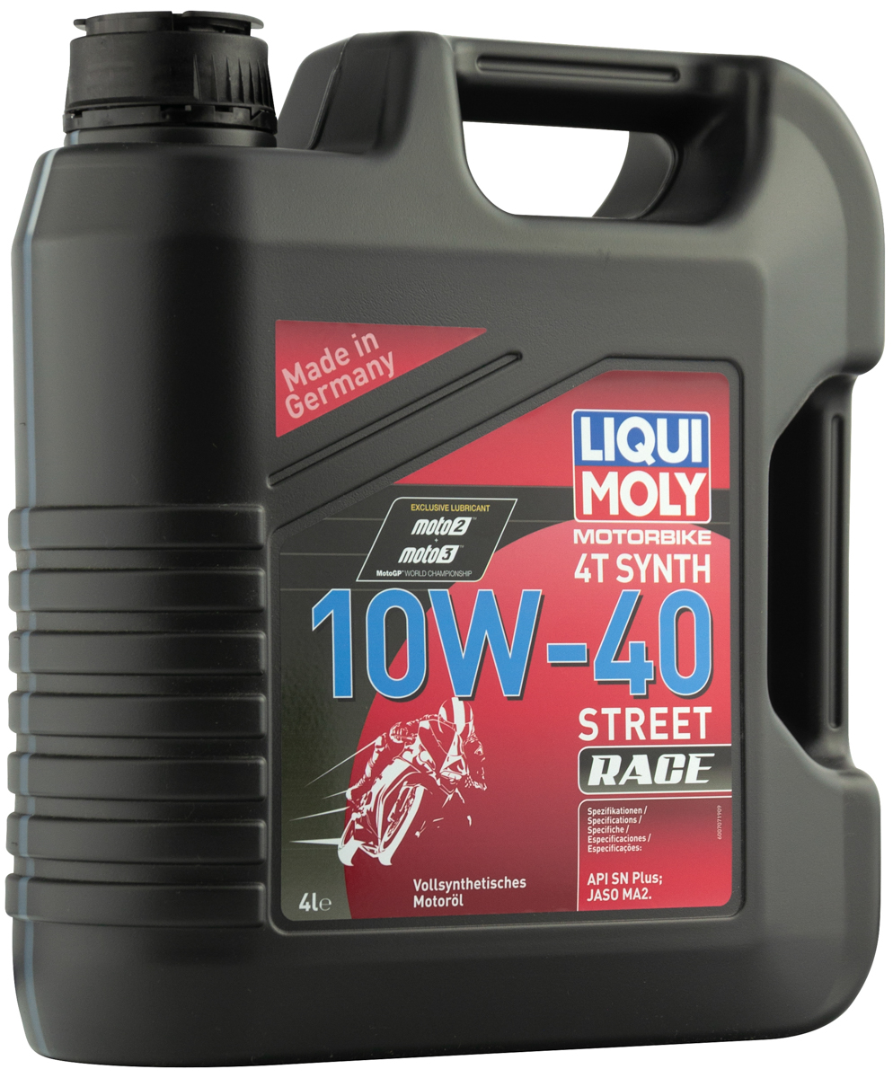 Масло моторное Liqui Moly Motorbike 4T Synth Street Race 10w40 синтетическое 4л