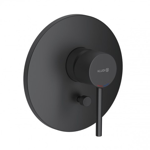 Kludi Bozz 386503976 Смеситель для душа встраиваемый на 2 потребителя, цвет: чёрный