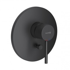 Kludi Bozz 386503976 Смеситель для душа встраиваемый на 2 потребителя, цвет: чёрный фото