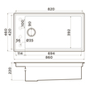 Omoikiri 4997454 Мойка Kinaru PRO 86-U/I-MO Artceramic/мокко