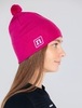 Лыжная шапка с помпоном Noname XC Knit dark raspberry - 3