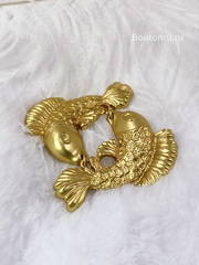 Брошь Скиап. в виде знака зодиака "Рыбы"