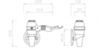 Nofer HOTELline 02057.B Фен настенный с антивандальной защитой 1800 W черный/металлик