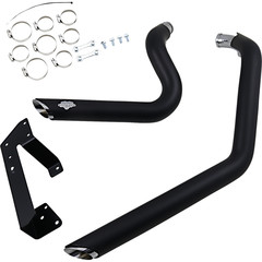 VANCE & HINES EXHAUST SS STAG BLK 04-13 XL EXHAUST SHORTSHOTS STAGGERED BLACK