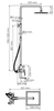 WasserKRAFT Glan A16701 Душевая система со смесителем и изливом на ванну, цвет: чёрный