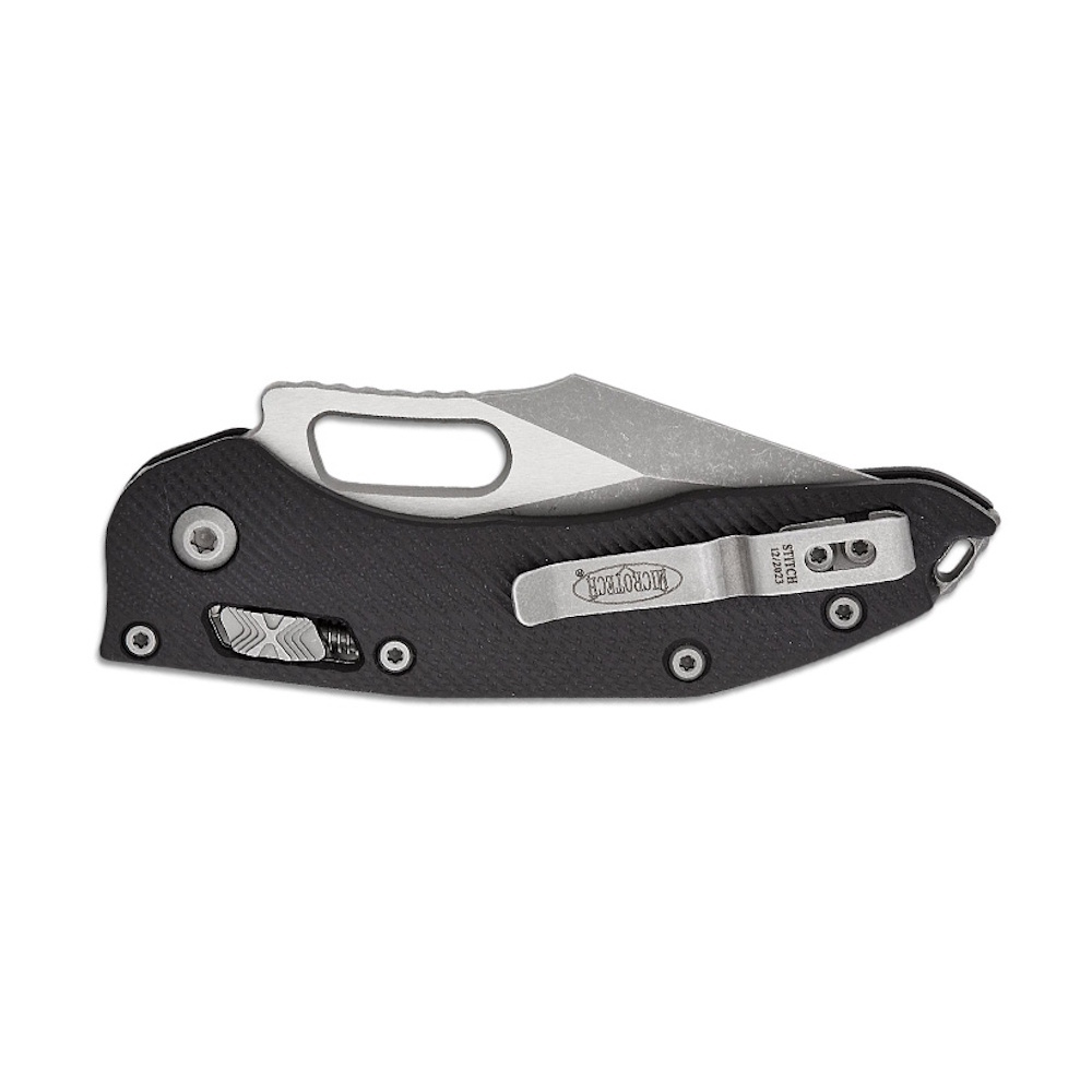 Складной нож Microtech Stitch 169RL-10APFLGTBK, сталь М390, рукоять G10, черный