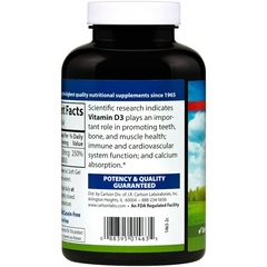 Carlson Labs, Витамин D3, 2 000 МЕ (50 мкг), 360 мягких таблеток
