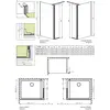 Radaway 13799502-01L EOS II Walk In 100/L хром