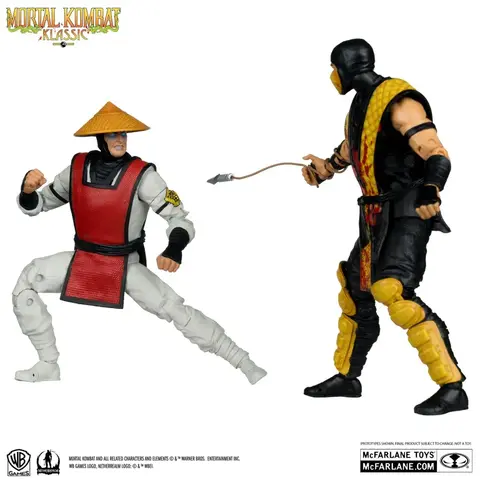 Фигурки Скорпион против Рейдена из игры Мортал Комбат Классик Mcfarlane