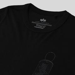 Футболка Alpha Industries Alpha Dog Tag Tee Black (Черный)