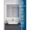 BelBagno SPC-GRT-800-800-LED-3000K-TCH-WARM Зеркало с встроенным светильником, сенсорным выключателем и подогревом, 12V, 220-240V, 800x30x800