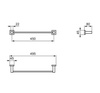 Ideal Standard Iom Square E2196AA Держатель полотенца 45 см