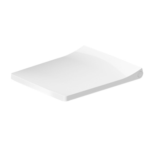 Duravit Viu 21290000 Сиденье для компактного унитаза 257309 (с микролифтом), петли: нерж. сталь, цвет: белый