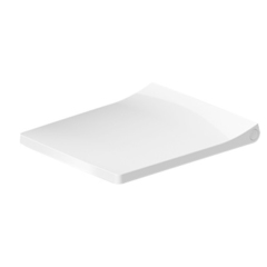 Duravit Viu 21290000 Сиденье для компактного унитаза 257309 (с микролифтом), петли: нерж. сталь, цвет: белый фото