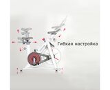 Велотренажер YESOUL Smart Spinning bike V1 PLUSE белый фото №3