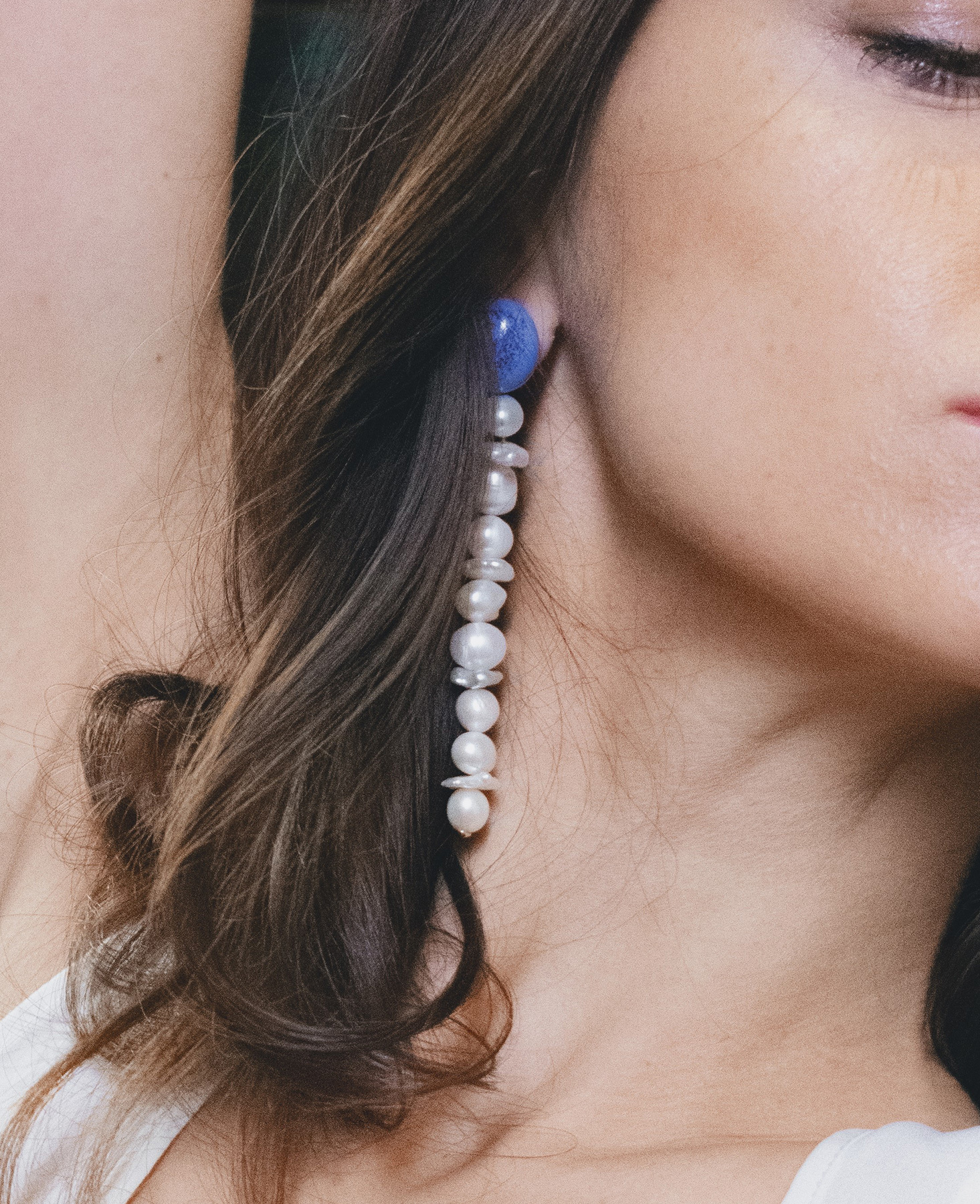 Серьги BLUE PEARL LINE