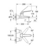 GROHE Euroeco Special 32779000 Смеситель локтевой для раковины