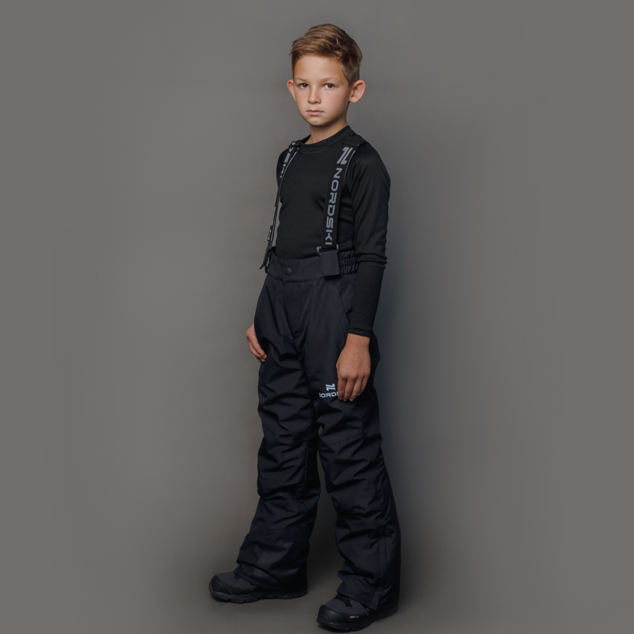 Nordski Jr Extreme горнолыжный костюм детский black-lime - 9