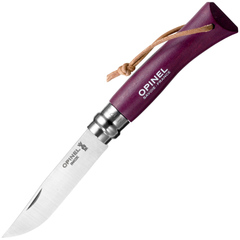 Фото Складной Нож Opinel №7 Trekking,001444, сталь Sandvik 12C27, граб, фиолетовый