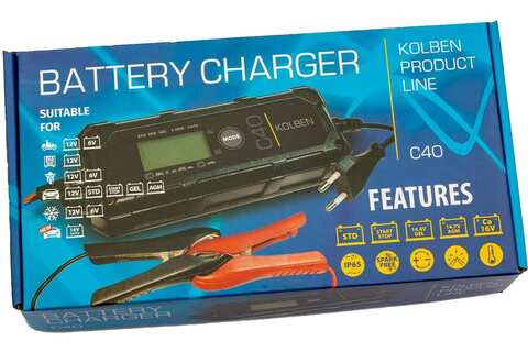 Зарядное устройство Battery Service Kolben 6/12В, 1А/4А KB-C40
