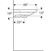 Geberit Acanto 500.627.01.2 Двойная раковина 120x48.2см, белый