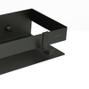 Lemark Shelf Line 9772053 Полка для душа прямая 400 мм из нерж. стали с крючками, черный