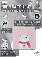 Одноклавишная накладная панель для Sonoff TX ULTIMATE (cartoon)