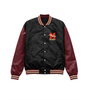 Бомбер Medooza varsity Pterosaur черно-бордовый