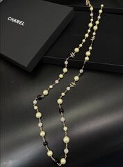 Бусы -колье длинное со вставками из жемчуга CHANEL