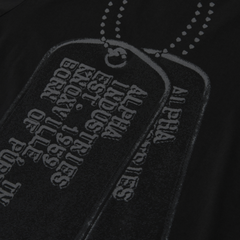 Футболка Alpha Industries Alpha Dog Tag Tee Black (Черный)