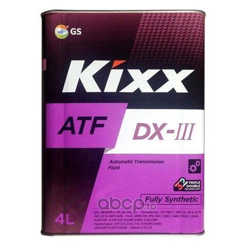 Трансмиссионная жидкость Kixx ATF DX-III /4л KIXX l250944te1
