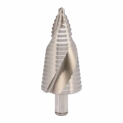 Сверло ступенчатое 6-40мм (Спиральное) HSSE-Co5 16ступ. L105мм хв.13мм MASTER-TOOL 101097EPRO