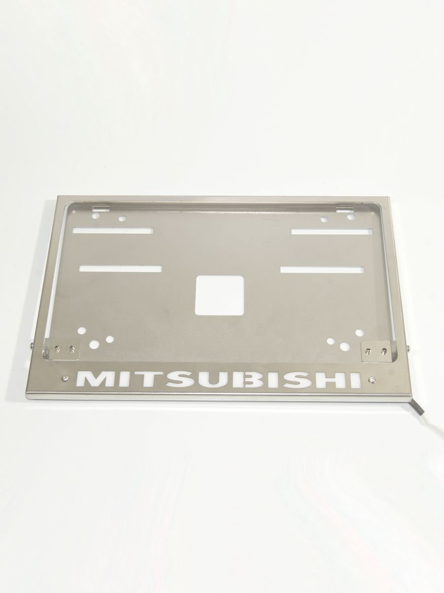 Авторамка ZALVI Mitsubishi 290×170 мм с подсветкой надписи