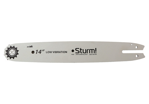 Пильная шина 14" Sturm! Паз 1,3мм, 3/8", 50 зв, хвостовик St
