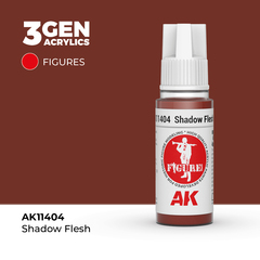 Акриловая краска AK Interactive Shadow Flesh 3GEN Figures, 18мл