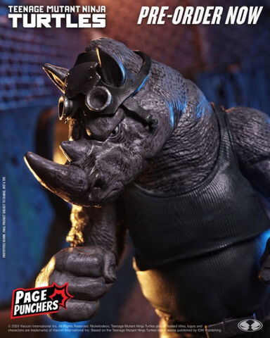 Фигурка Рокстеди с комиксом IDW Publishing Teenage Mutant Ninja Turtles: Bebop & Rocksteady