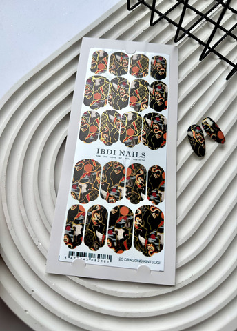 Пленки для маникюра IBDI NAILS 25 DRAGONS KINSUGI