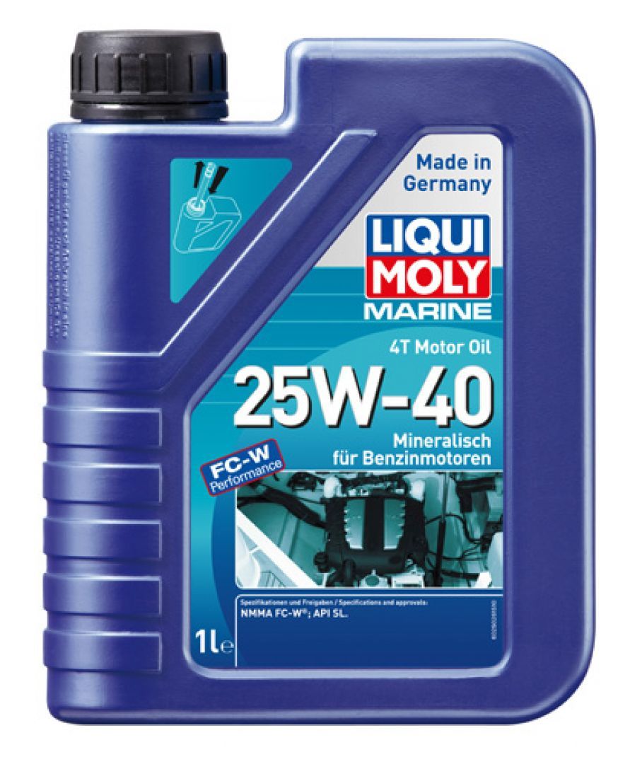 Минеральное моторное масло для лодок Marine 4T Motor Oil 25W-40 1л