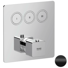 Remer Absolute AU99D3KBNO Смеситель термостатический для душа, цвет: чёрный фото