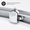 Am.Pm W90G-401-090WT Gem душевое ограждение 90х90. стекло прозрачное. профиль матовое серебро. без поддона