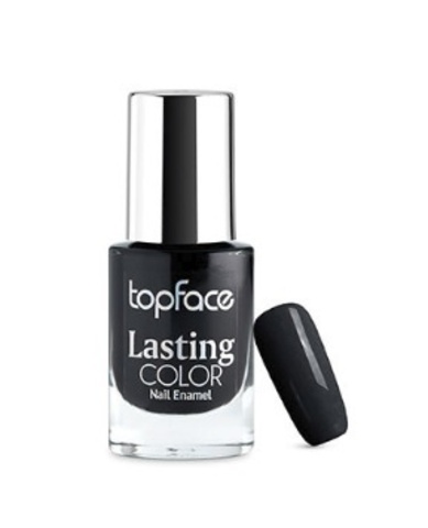 Topface Лак для ногтей Lasting color тон 63, глубокий черный - PT104 (9мл)