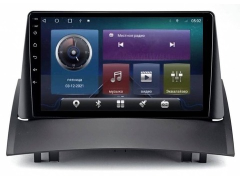 Магнитола Renault Megane 2 (2003-2008) Android 11 4/64GB QLED DSP 4G модель RE-035TS18